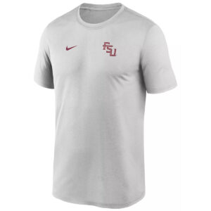 Nike Men's Stacked FSU Legend Short Sleeve Performance T-shirt - Grey