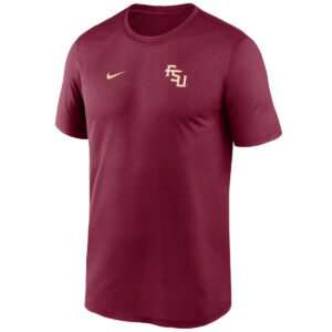 Nike Men's Stacked FSU Legend Short Sleeve Performance T-shirt - Garnet