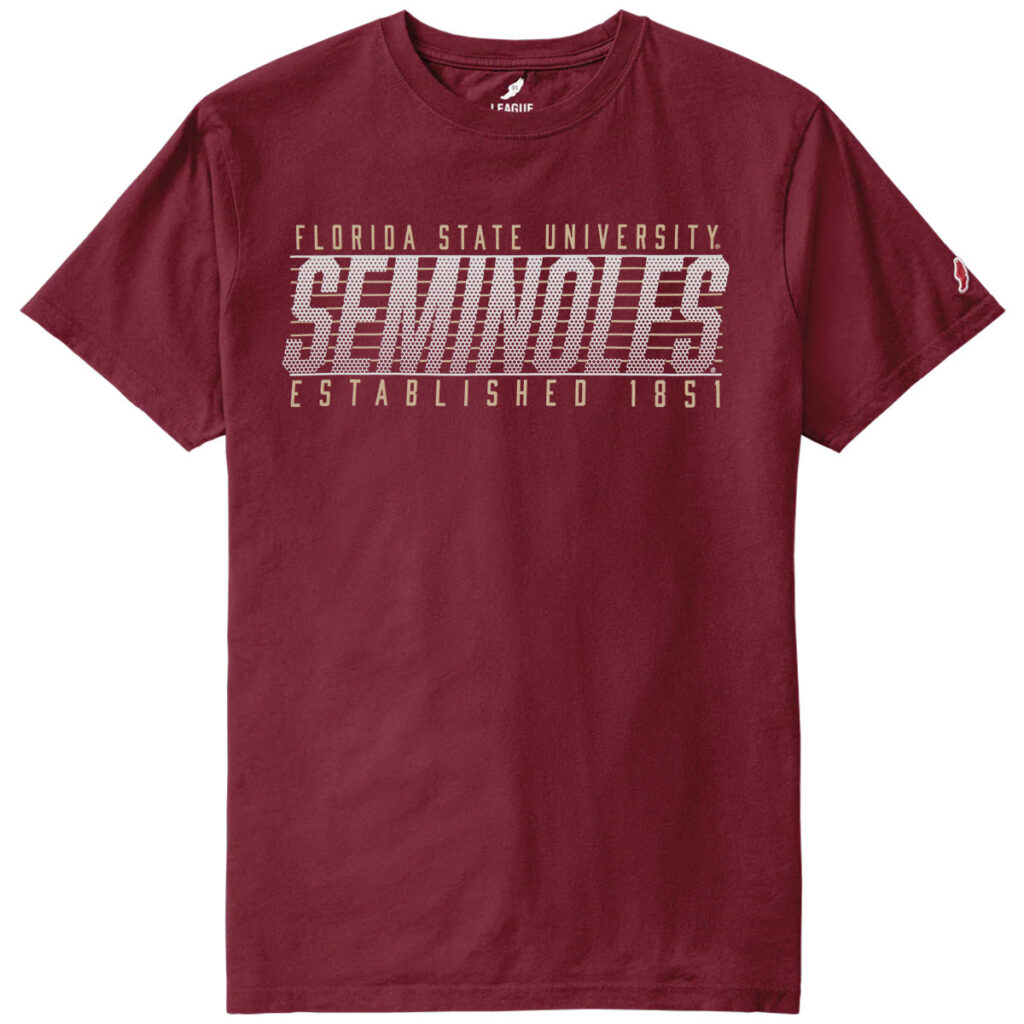 League Men's Florida State University Seminoles Short Sleeve T-shirt - Garnet