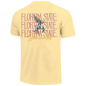 Image One Comfort Colors Vault Osceola Renegade Florida State Design Short Sleeve T-shirt - Butter