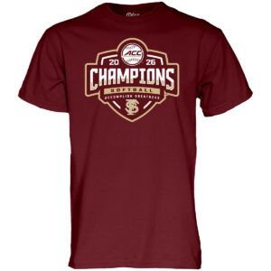 Blue 84 2026 Softball ACC Champions Short Sleeve T-shirt - Garnet