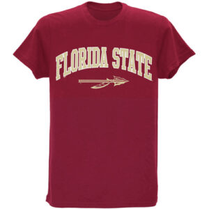 Ragz Adult/Unisex Florida State Spear Value Priced Short Sleeve T-shirt - Garnet