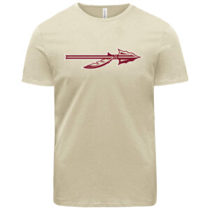 Ragz Adult/Unisex Spear Logo Short Sleeve T-shirt - Sand