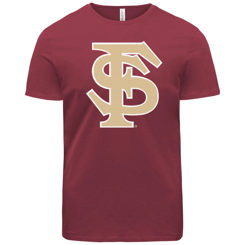 Ragz Adult/Unisex Interlocking FS Short Sleeve T-shirt - Garnet