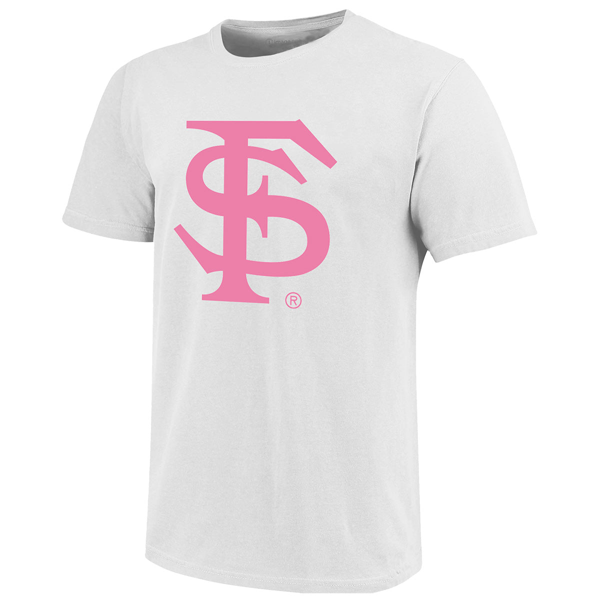 Image One Adult/Unisex Interlocking FS/Lonni Breast Cancer Hair Braid Short Sleeve T-Shirt - White - 图片 2